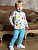 Джемпер "Ладошки" для мальчиков - Размер 68 - Цвет белый с рисунком - интернет-магазин Bits-n-Bobs.ru
